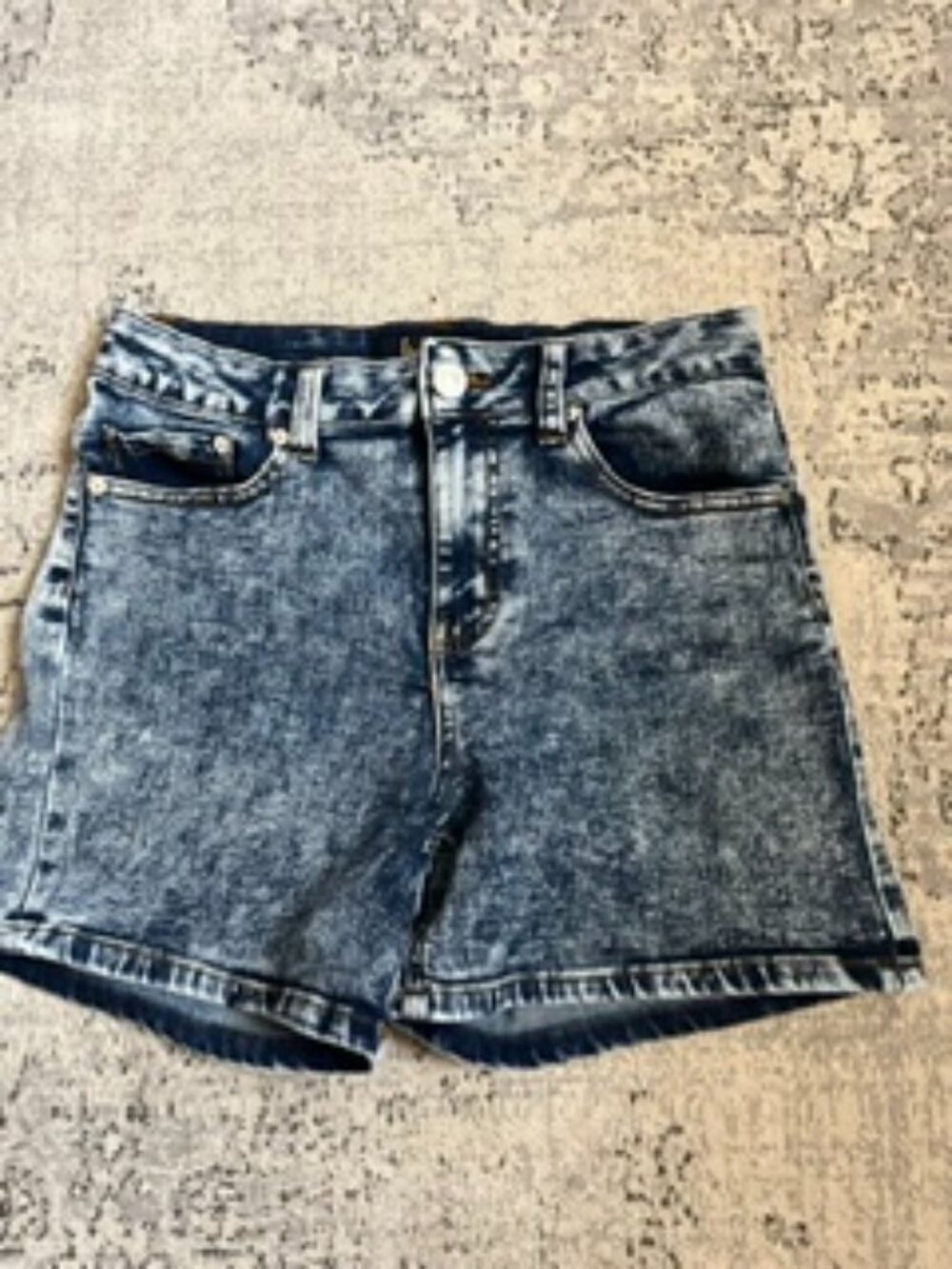 🧡3/$15 Indigo Rein High-Waisted Acid Wash Denim Shorts 7/27